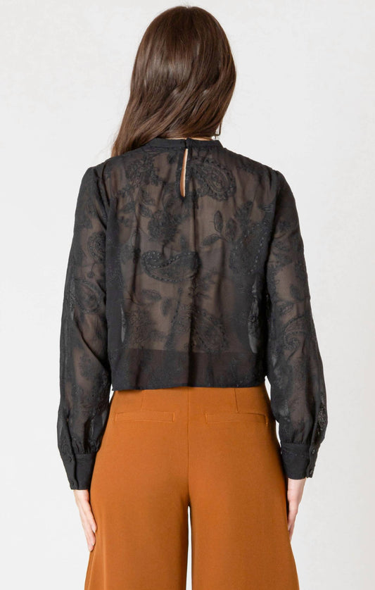 Dex - Embroidered Lace Top