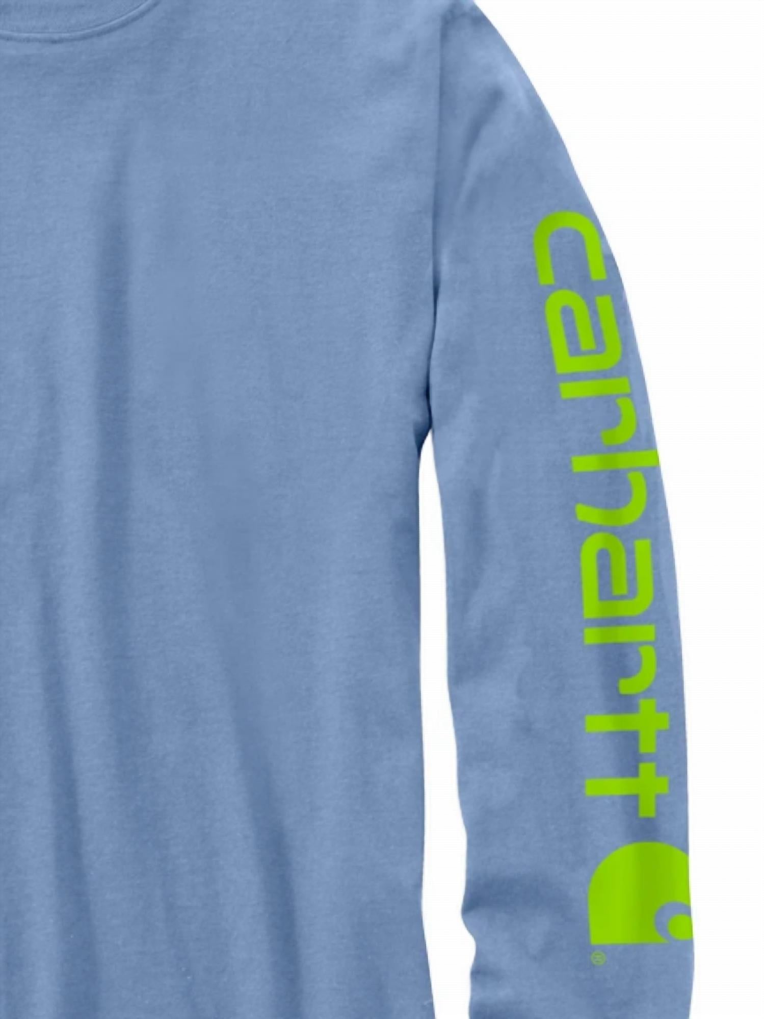 Carhartt - Men's Logo Sleeve Graphic Long Sleeve Crew Neck T Shirt