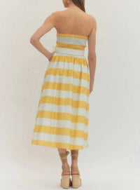 Entro - Giselle Striped Midi Dress