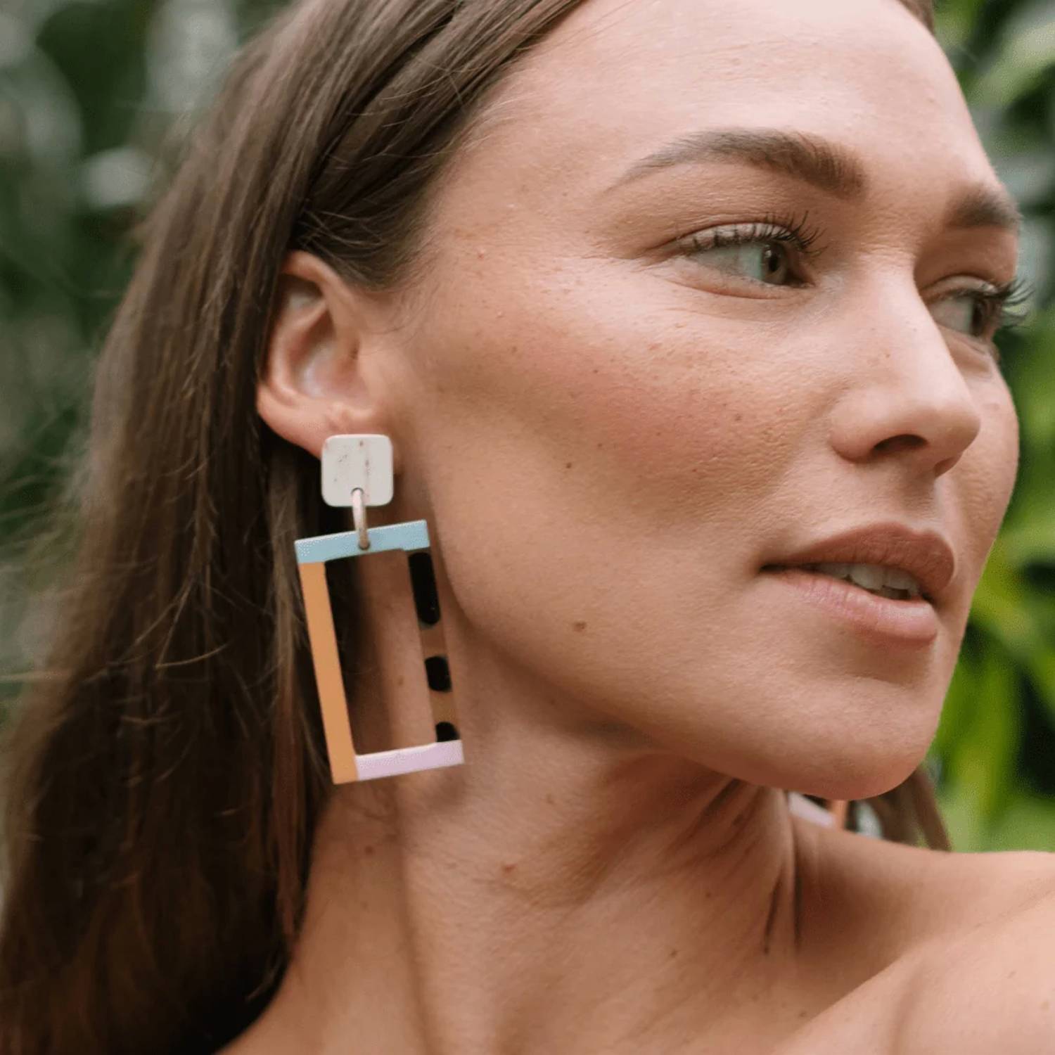 Sunshine Tienda - Women's Color Block Earrings