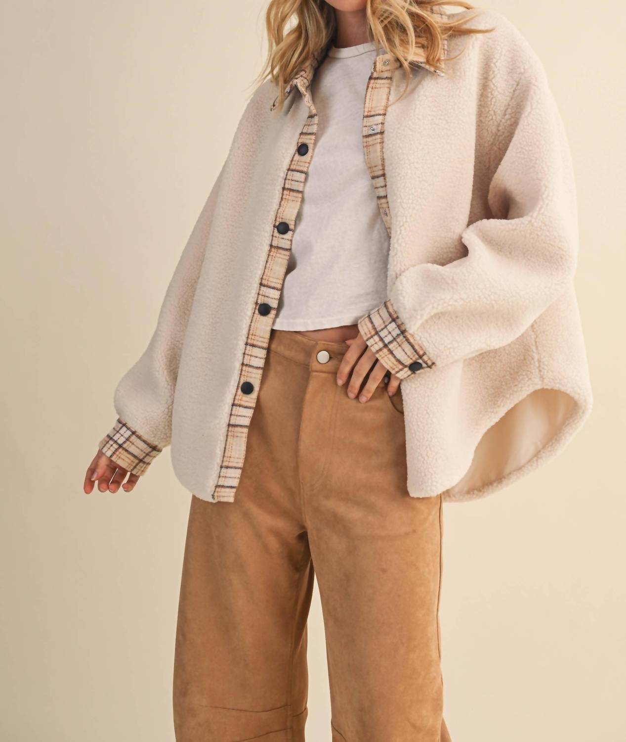 Klesis - Austin Plaid Contrast Sherpa Jacket
