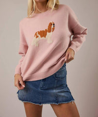 Le Lis - King Charles Spaniel Graphic Sweater