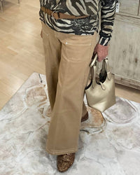 Skies Are Blue - Twill Wide Leg Pant