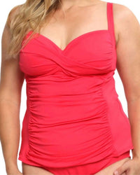 La Blanca - Twist Front Tankini Top - Plus