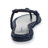 Tory Burch - Women's Miller Knotted Crystal Flip Flop Sandals