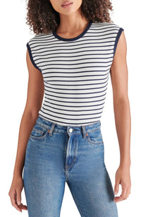 STEVE MADDEN Aubree Stripe Bodysuit - women's shirt
