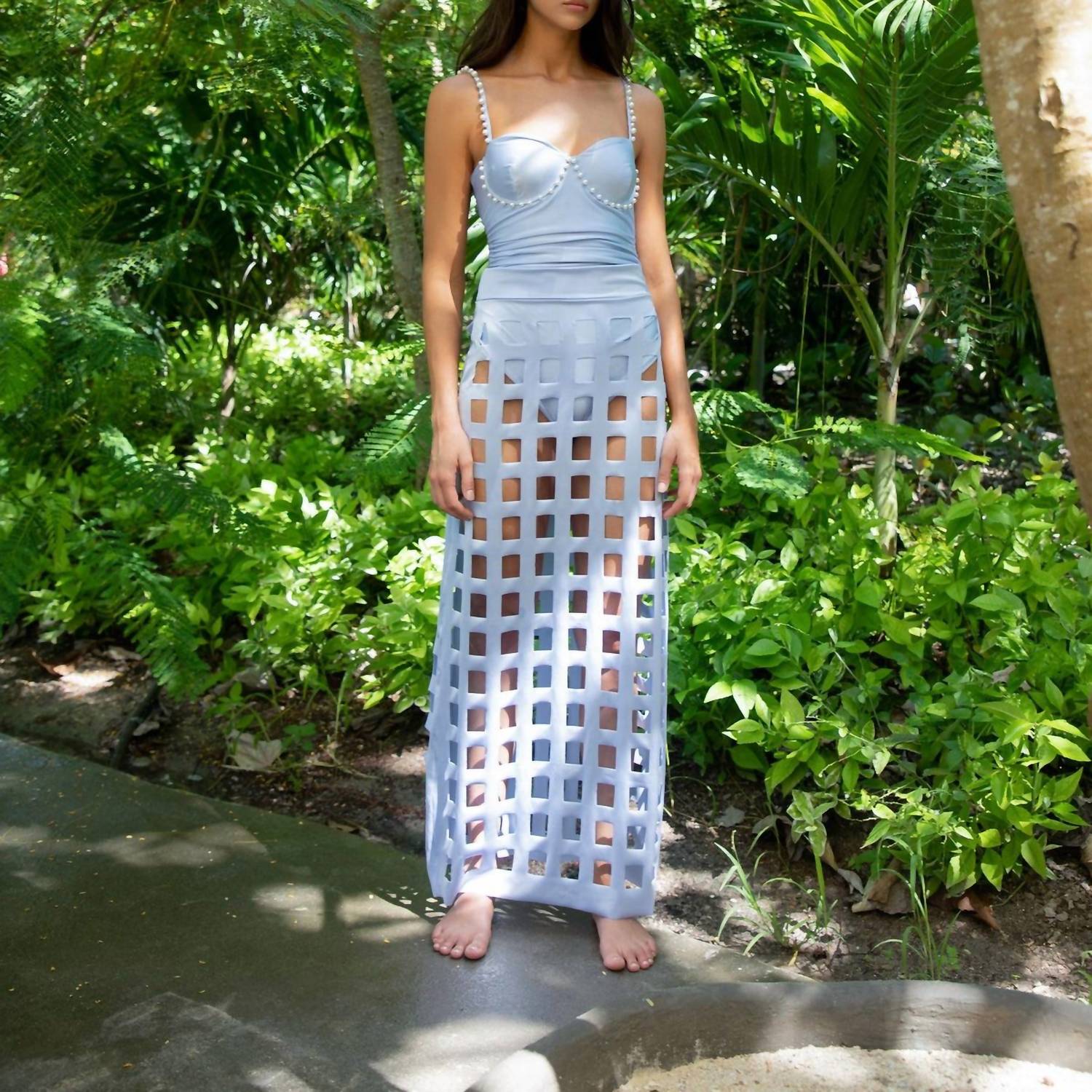 Mar De Lua - Filipa Laser Cut Skirt