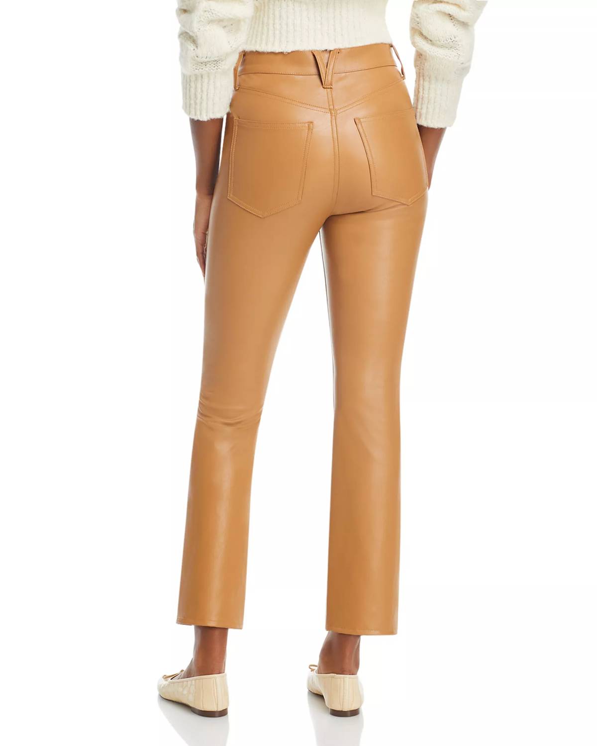 Veronica Beard - Pre-loved Carly Kick Flare High Rise Faux Leather Jeans