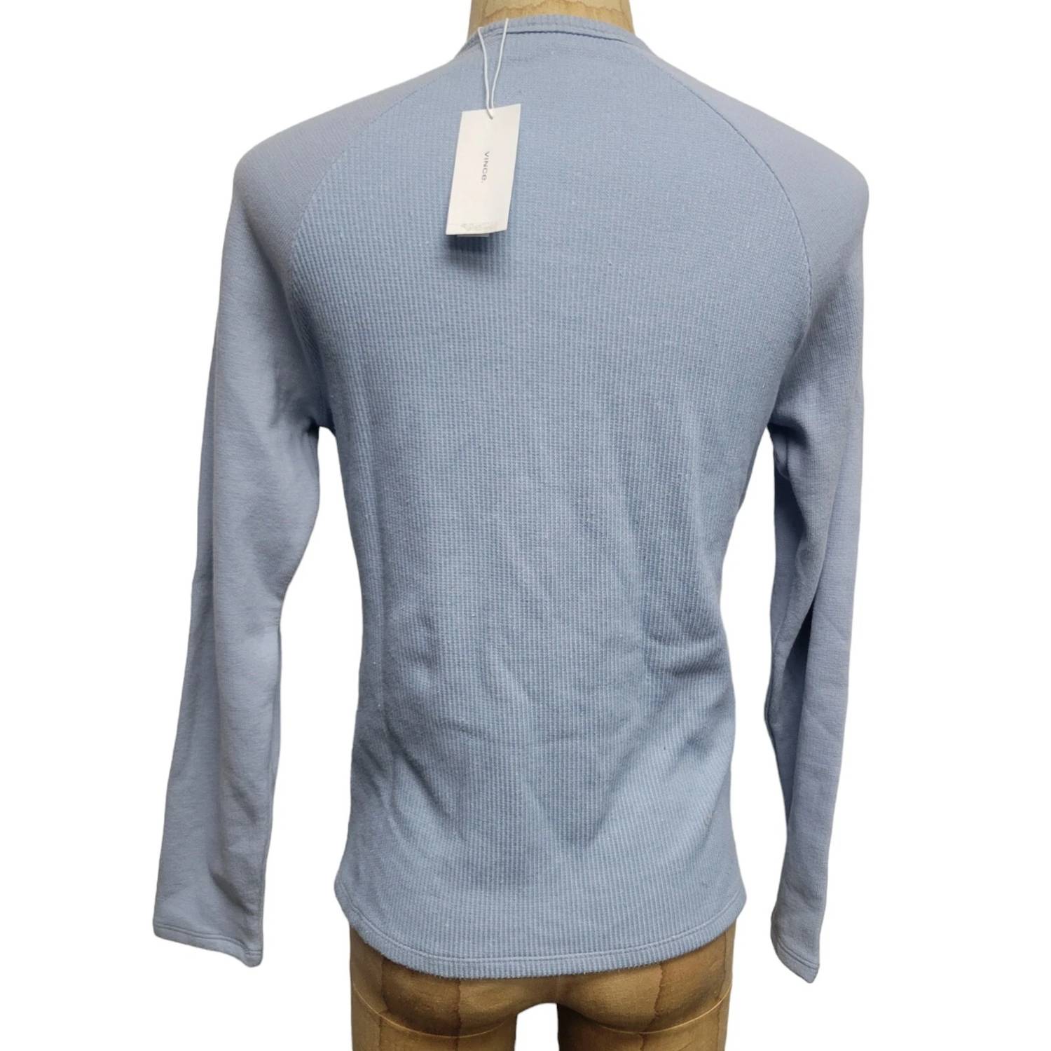 Vince - Men's Ribbed Thermal Crewneck Long-sleeve T-shirt
