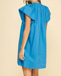 Pinch - Print Ruffled Detail Tunic Mini Dress