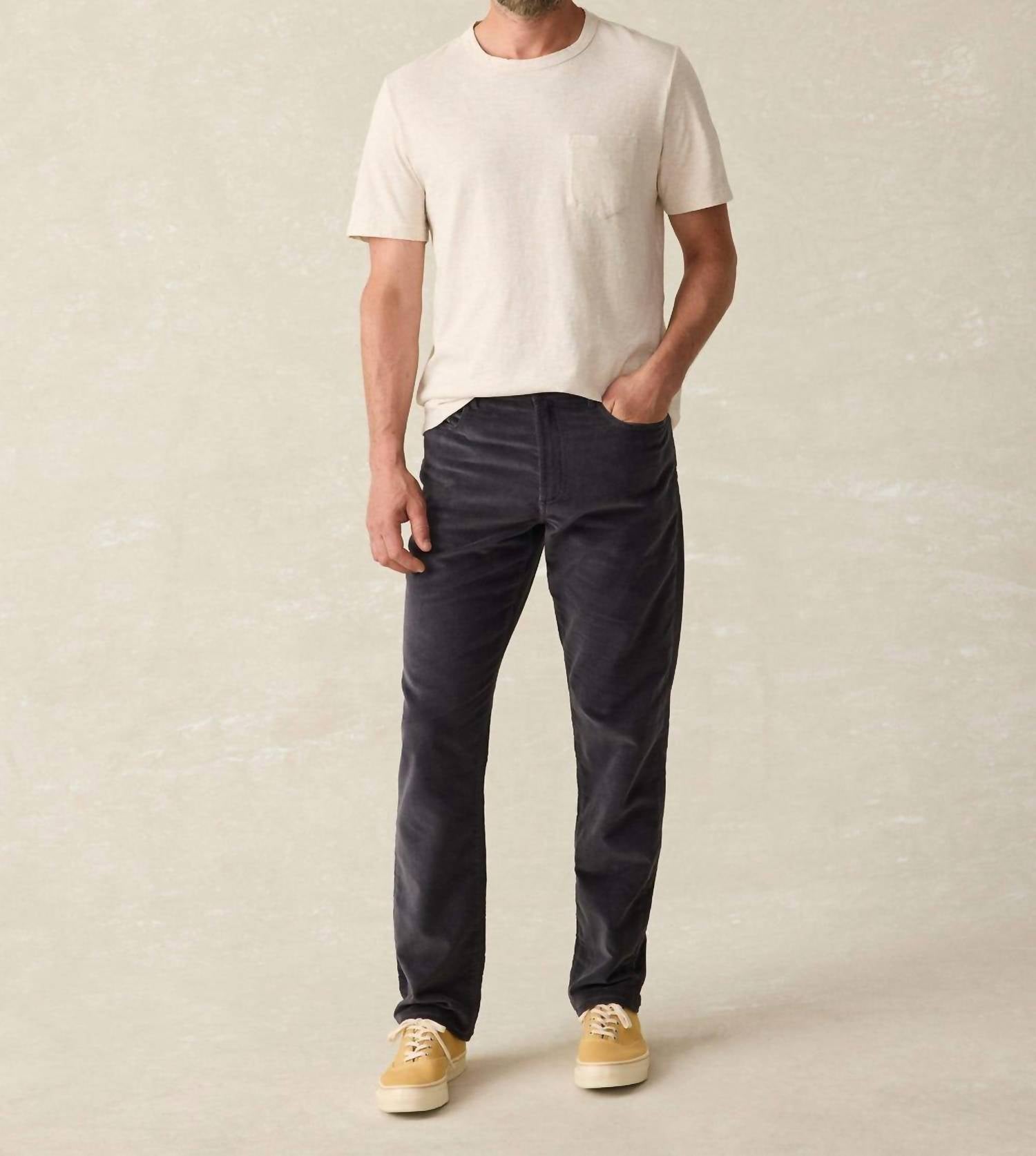 Faherty - Stretch Terry Corduroy 5 Pocket Pant