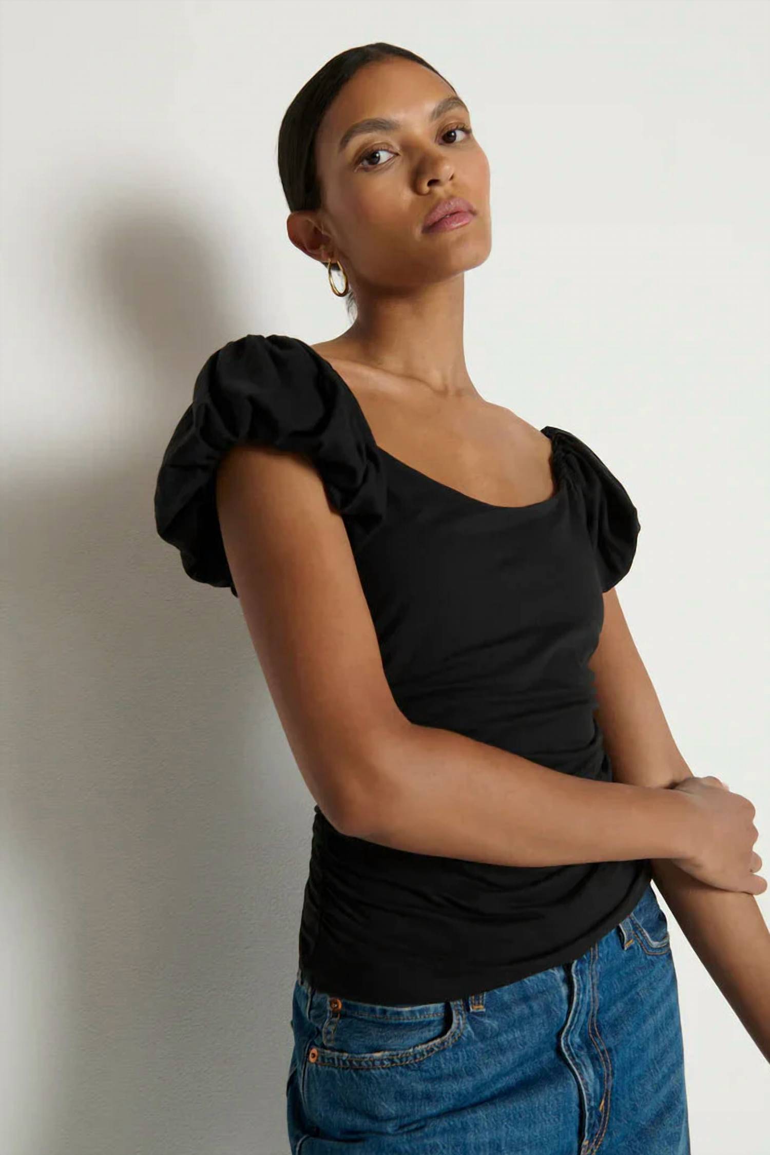 Nation Ltd - Angelica Bubble Sleeves Top