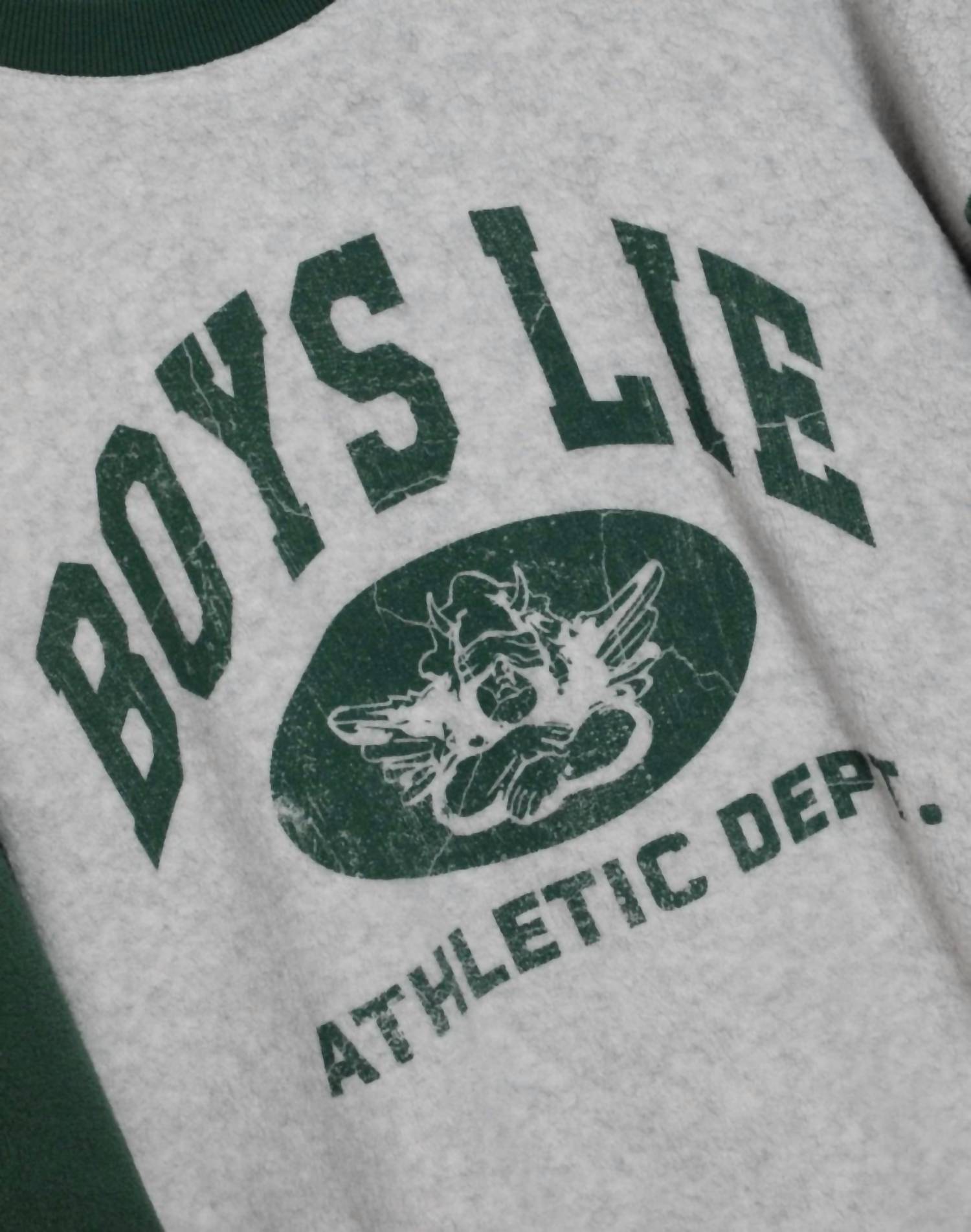 BOYS LIE Athletics Kara Crewneck Sweatshirt in grey green - women's top - view 4