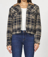Dear John Denim - Owen Crop Plaid Jacket