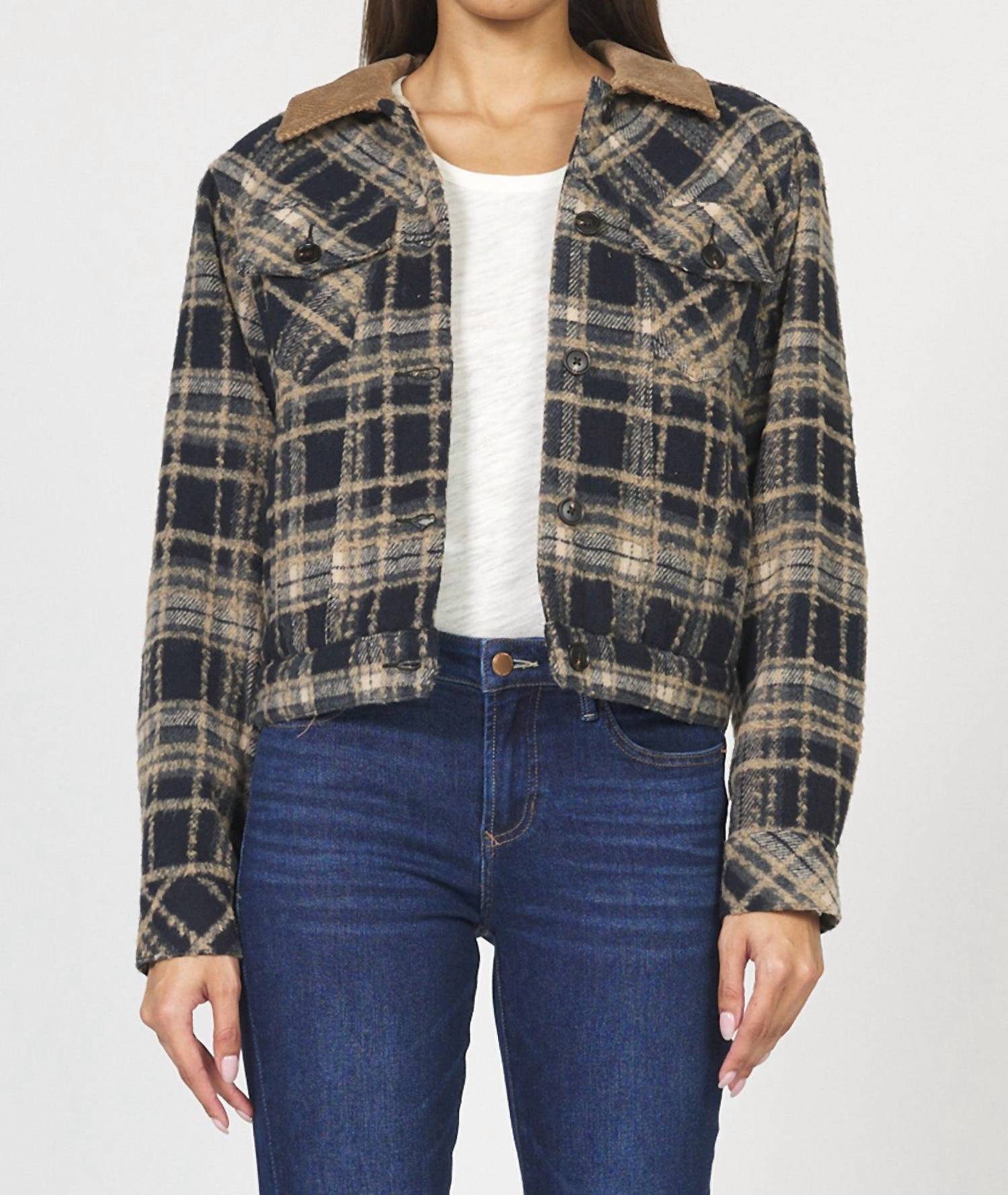 Dear John Denim - Owen Crop Plaid Jacket
