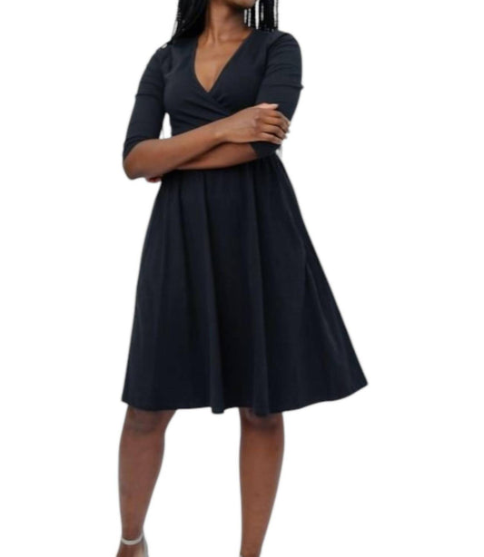 Mata Traders - Callie Long Sleeve Wrap Dress