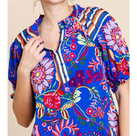 Jodifl - Happy Hacienda Floral Blouse