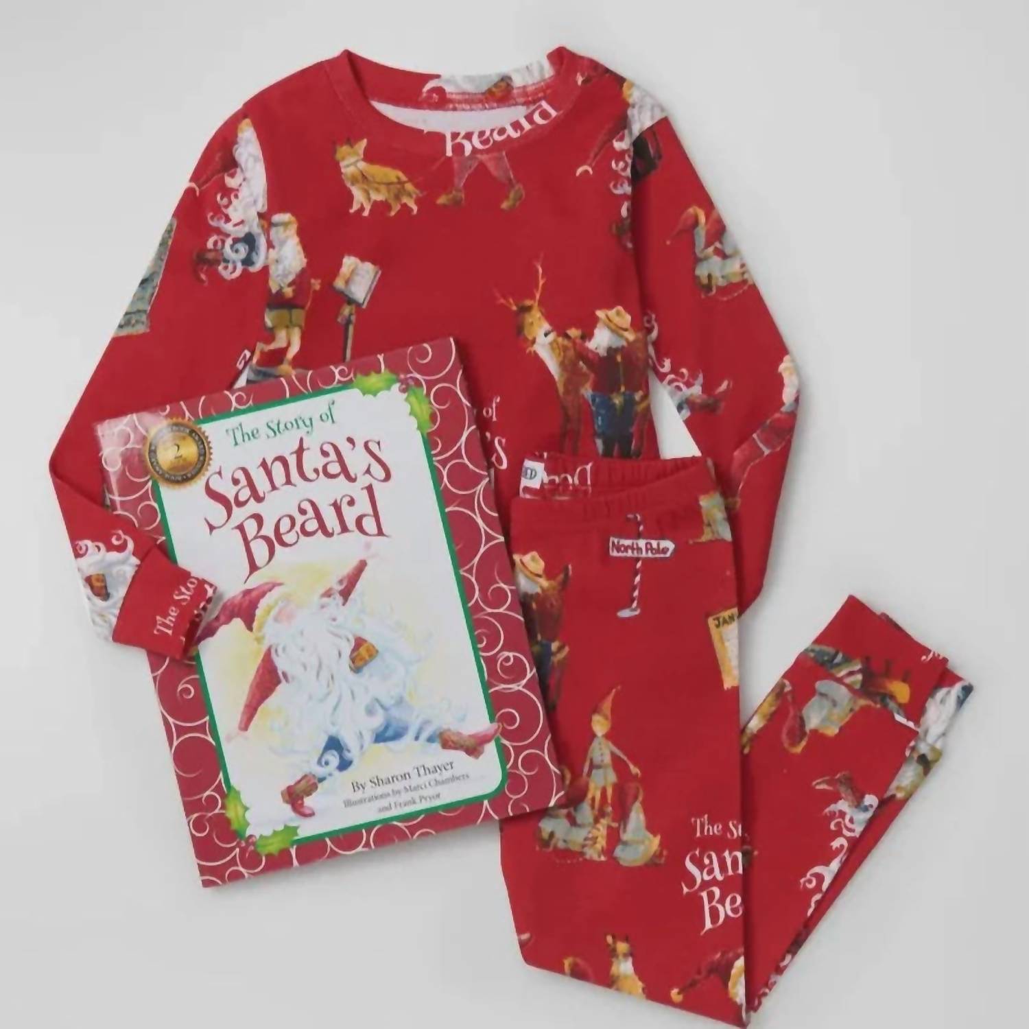 Books To Bed - Kid's Story Of Santa's Beard Pajama Set