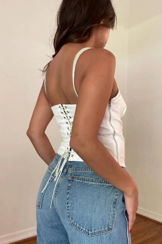 Et Clet - Ribbon Detail Corset Top