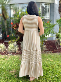 Coco + Carmen - Janie Striped Tiered Maxi Dress