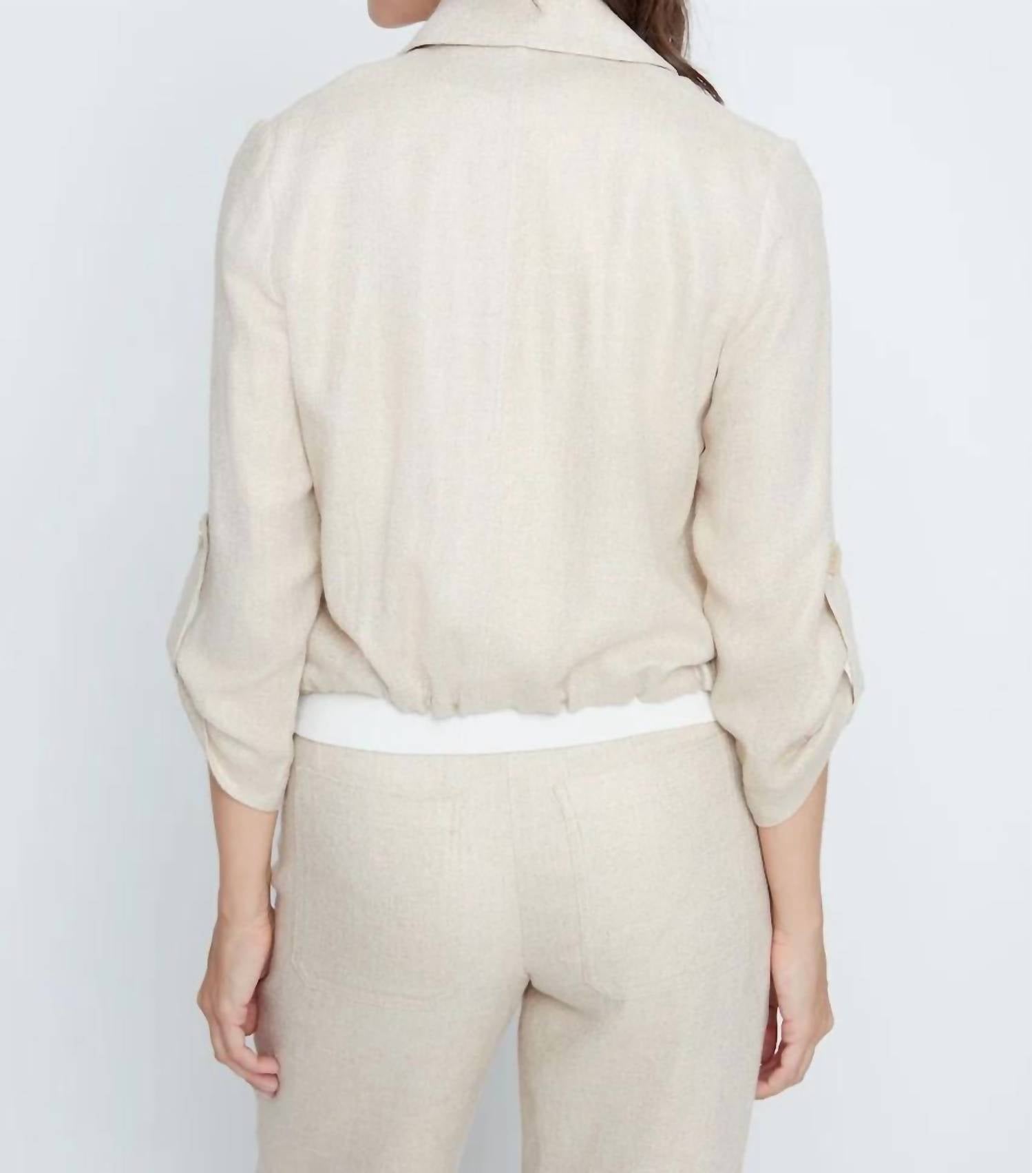 Renuar - Lurex Thread Woven Blazer Jacket