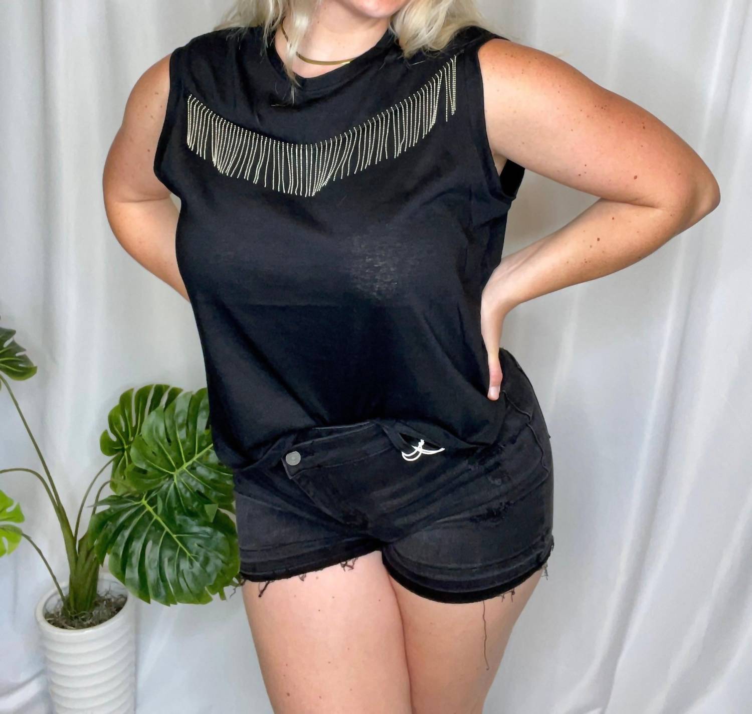 Le Lis - Broadway Girl Fringe Tank Top