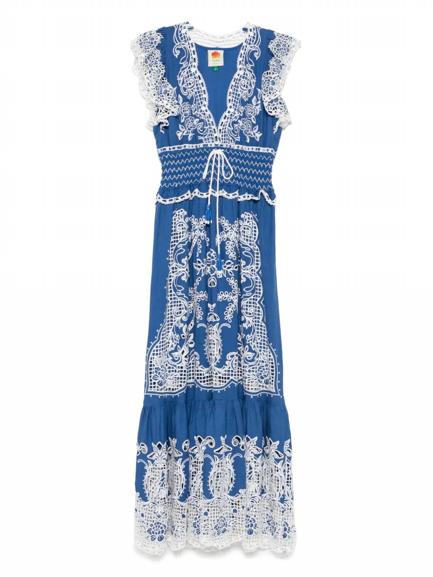 Farm Rio - Romantic Richelieu Maxi Dress