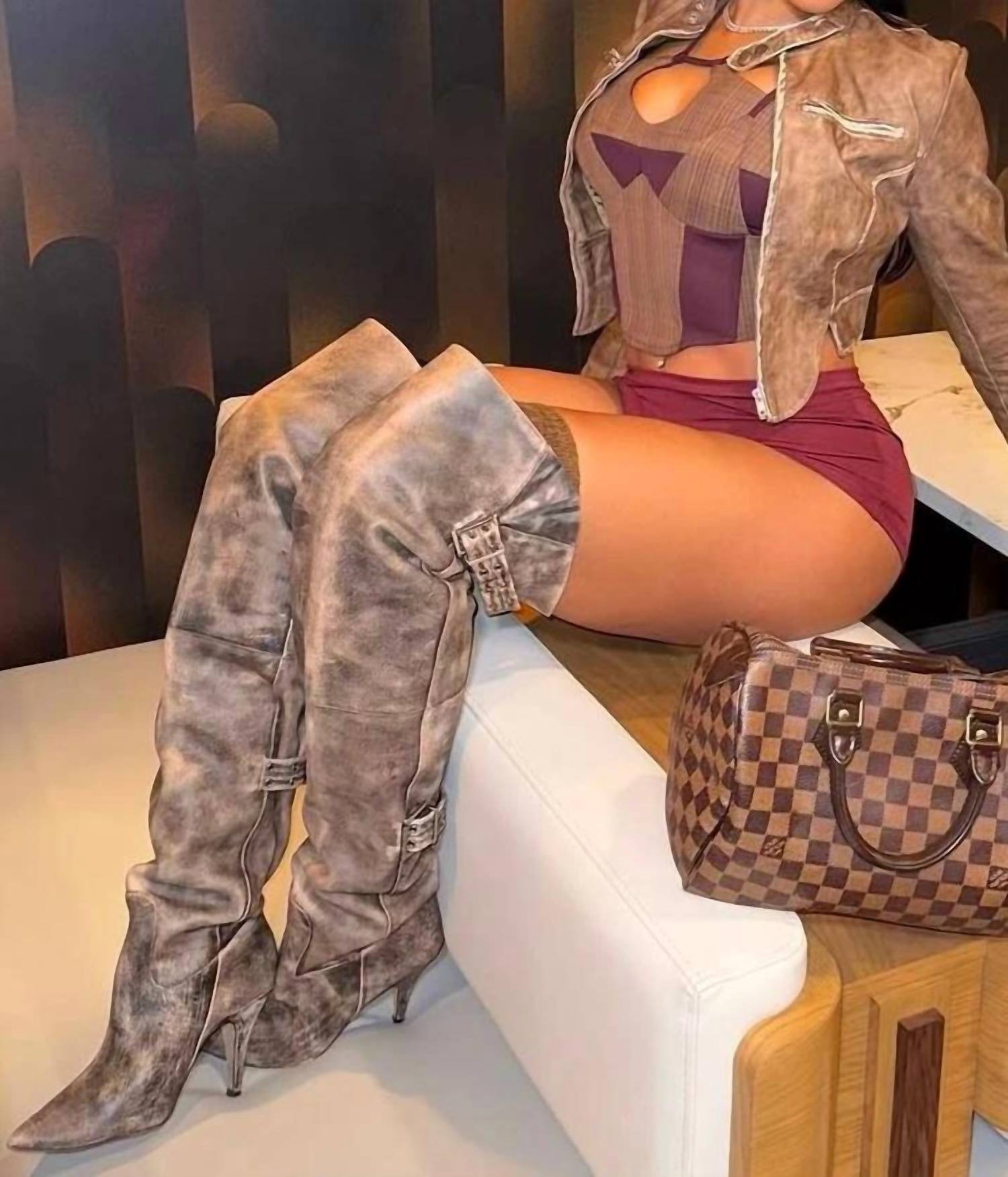 Steve Madden - Women's Baddie Over The Knee Boots