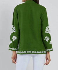 Jude Connally - Elyce Embroidered Linen Top