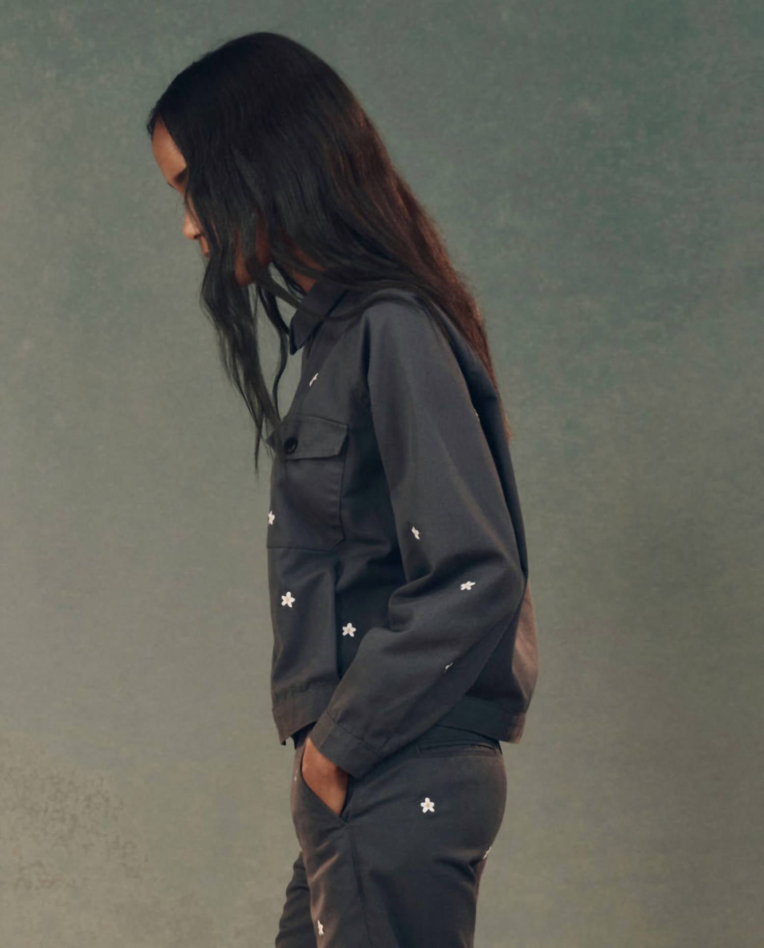 The Great. - The Garage Daisy Embroidery Jacket