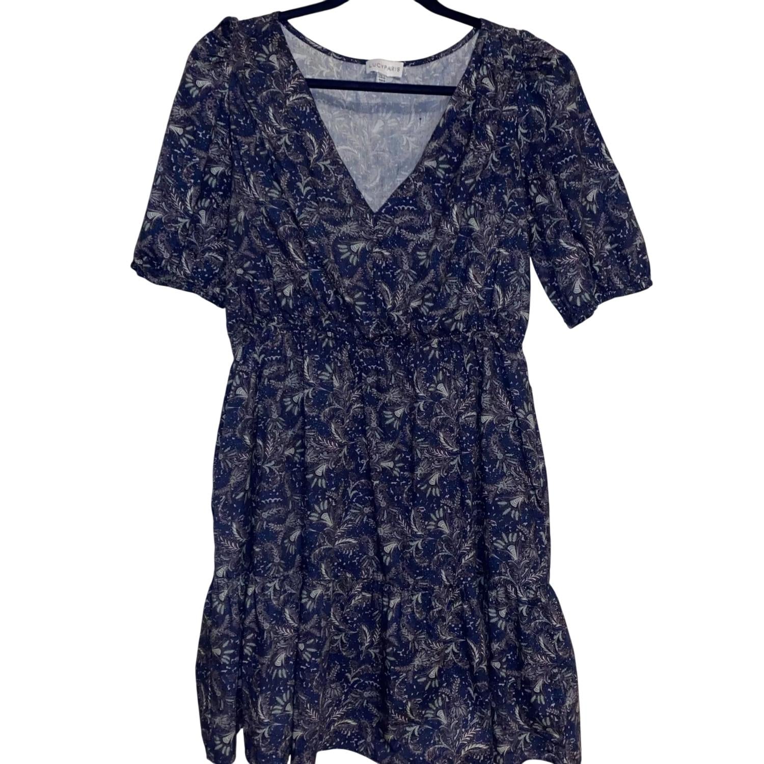 Lucy Paris - Raissa Paisley V-neck Dress
