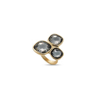 UNOde50 Women's Crystal Ring in gold grey - women's jewelry