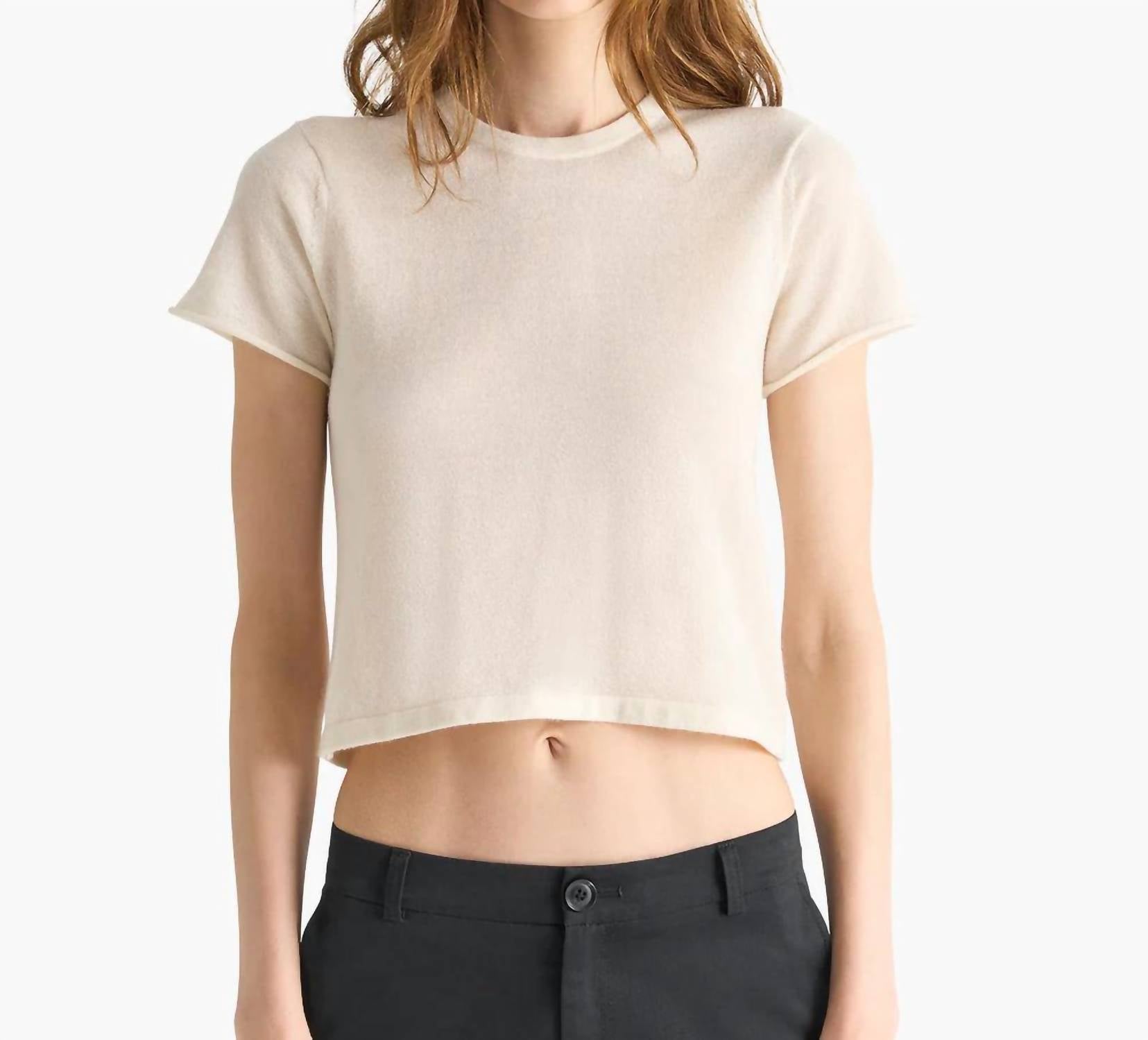 Atm - Cashmere Cropped Top