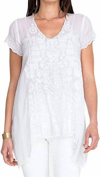 Johnny Was - Folk Short Sleeve Tunic Shirt