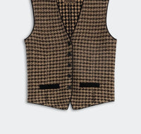 Guest In Residence - Houndstooth Tailored Cashmere Vest