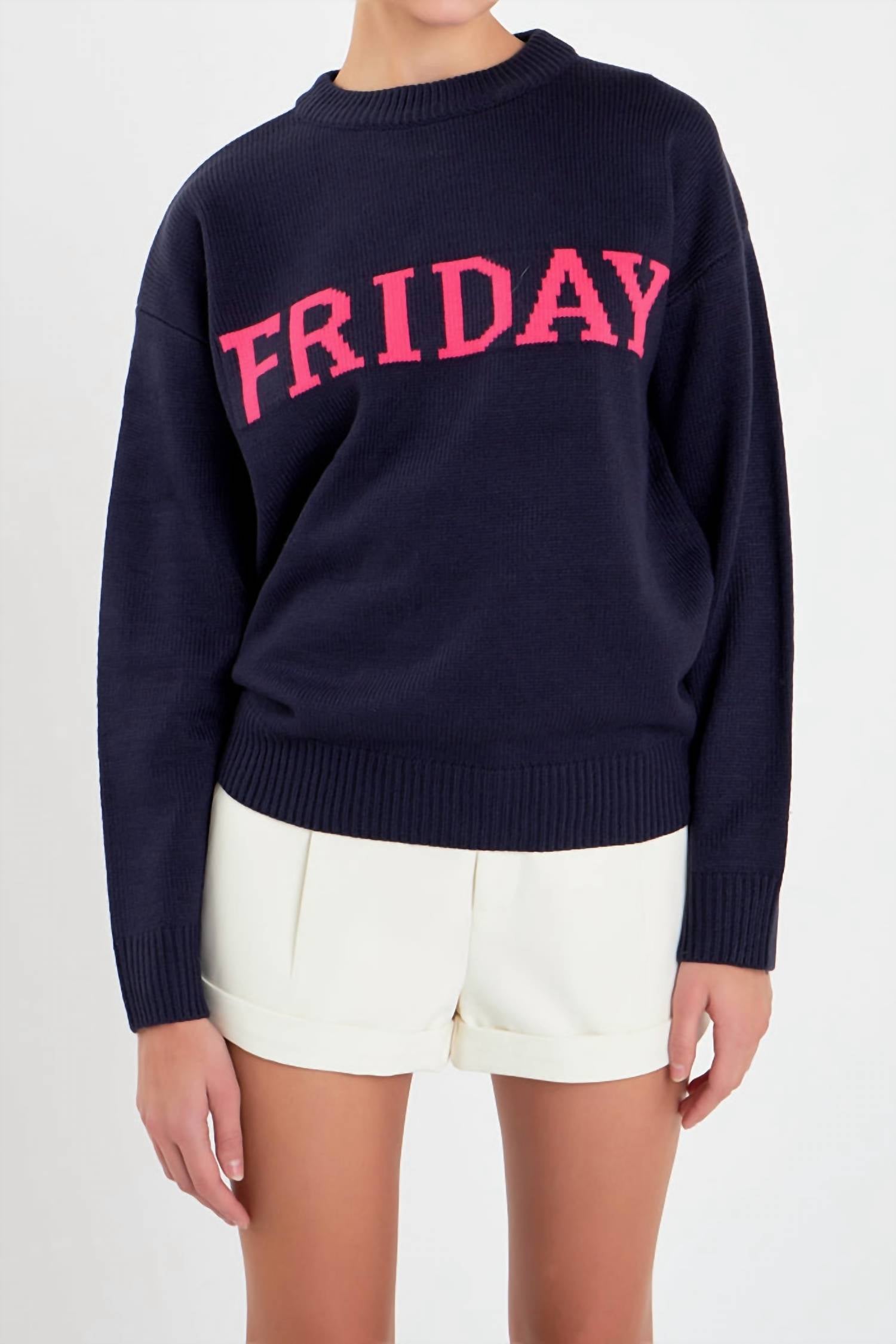 English Factory - Days Of The Week Sweater