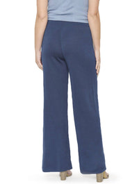 Wide Leg Linen Knit Pant