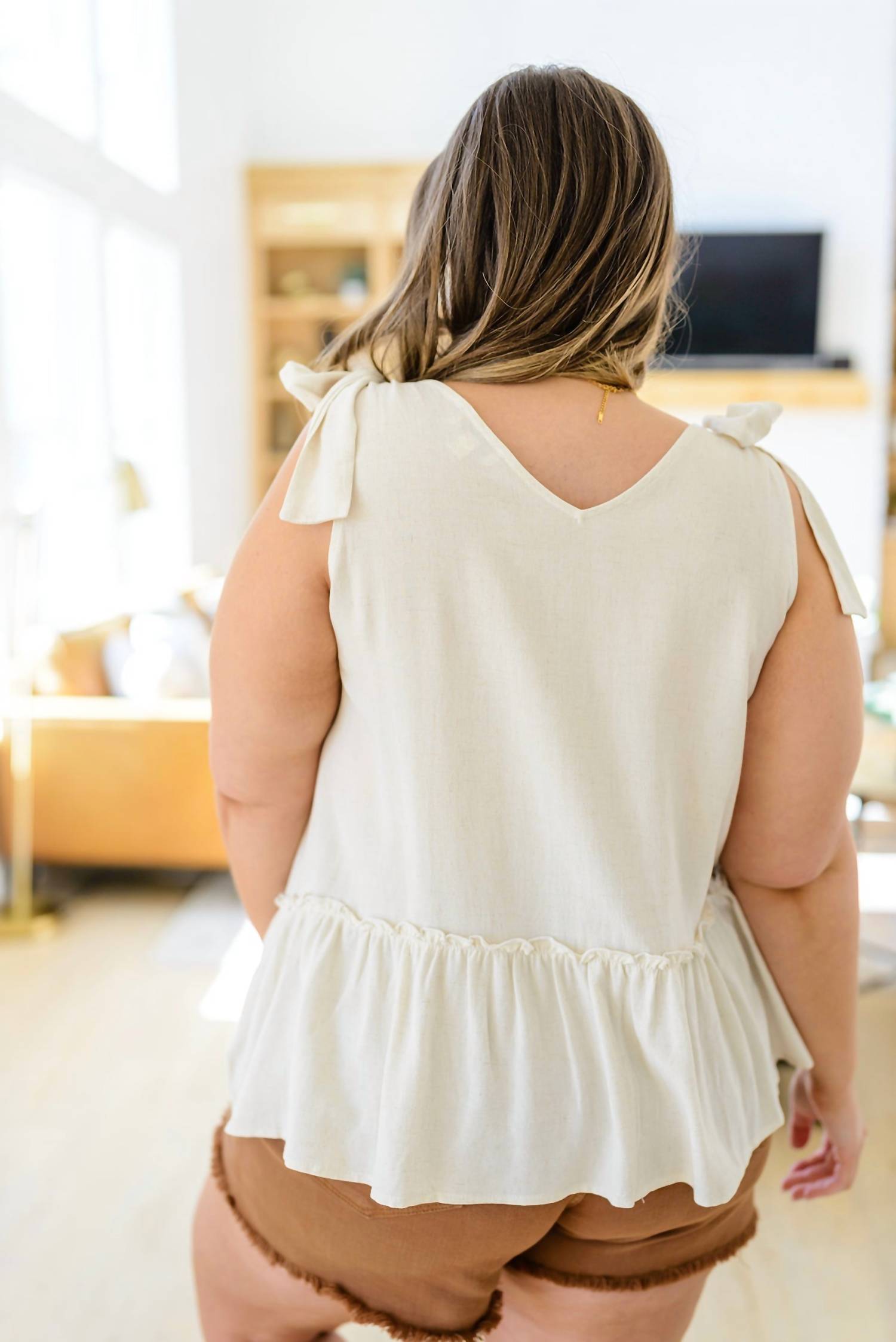 Andree By Unit - All Tied Up Peplum Tank