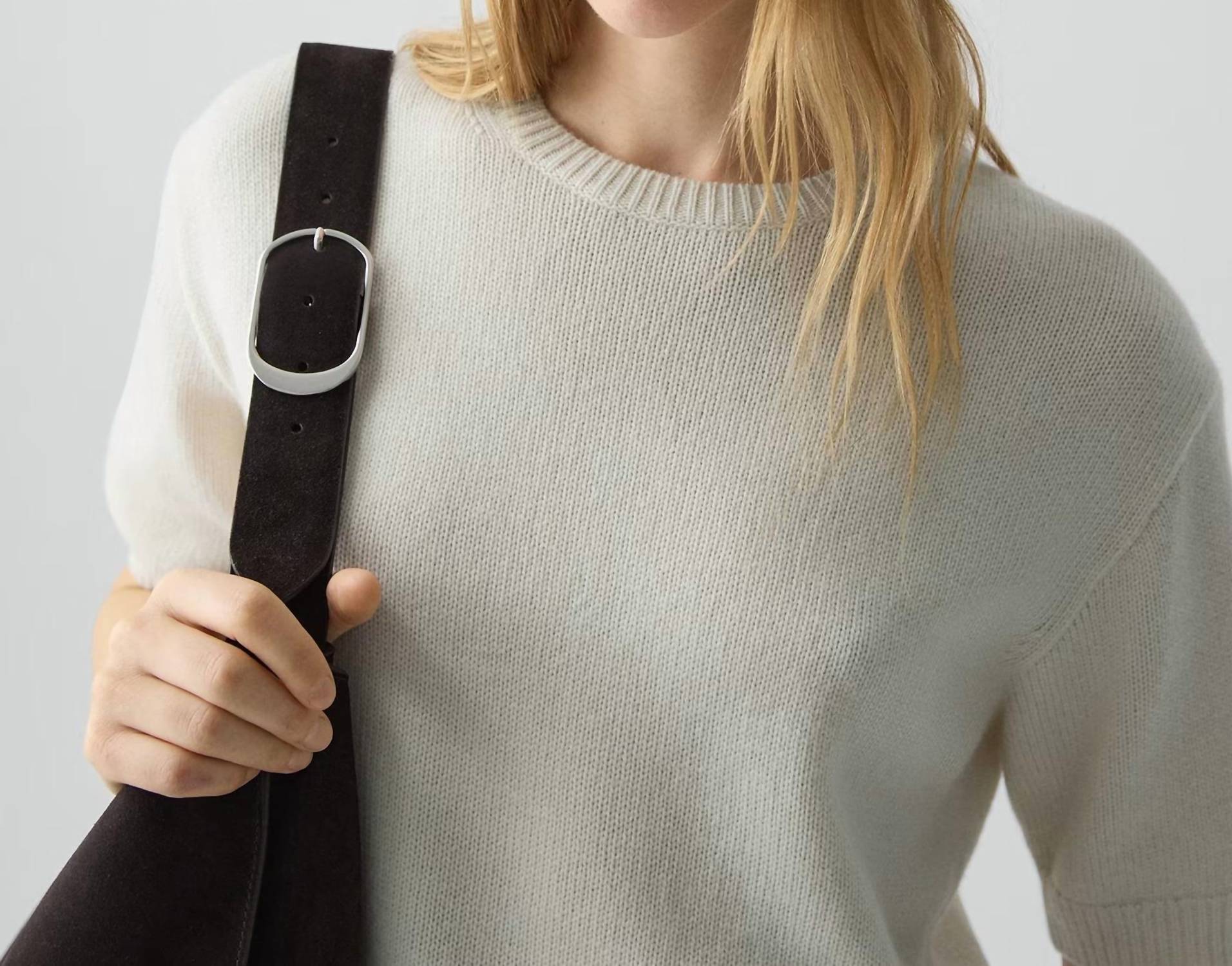 Theory - Cropped Cashmere Tee