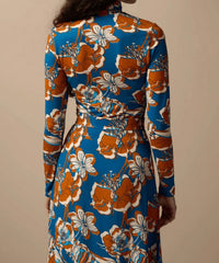 Paolita Turtleneck Top in fiorenza - women's long sleeve top - detail view