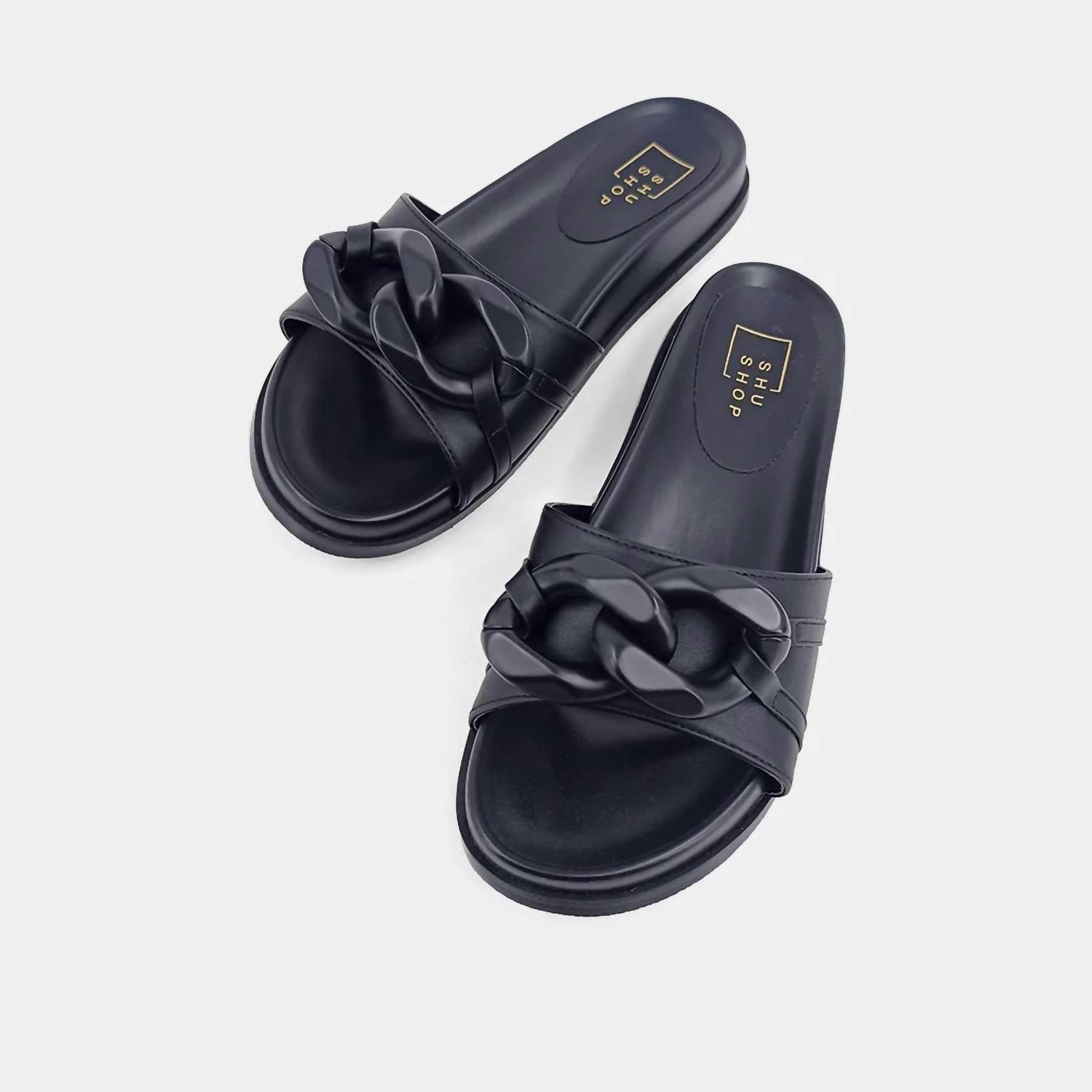 SHU SHOP Women's Cassie Sandals in black - women's sandal - detail view