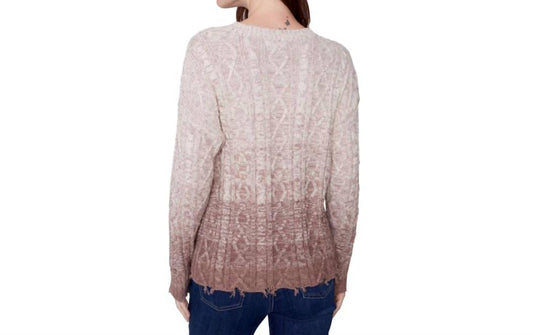 Charlie B - Cable Knit Ombre Sweater