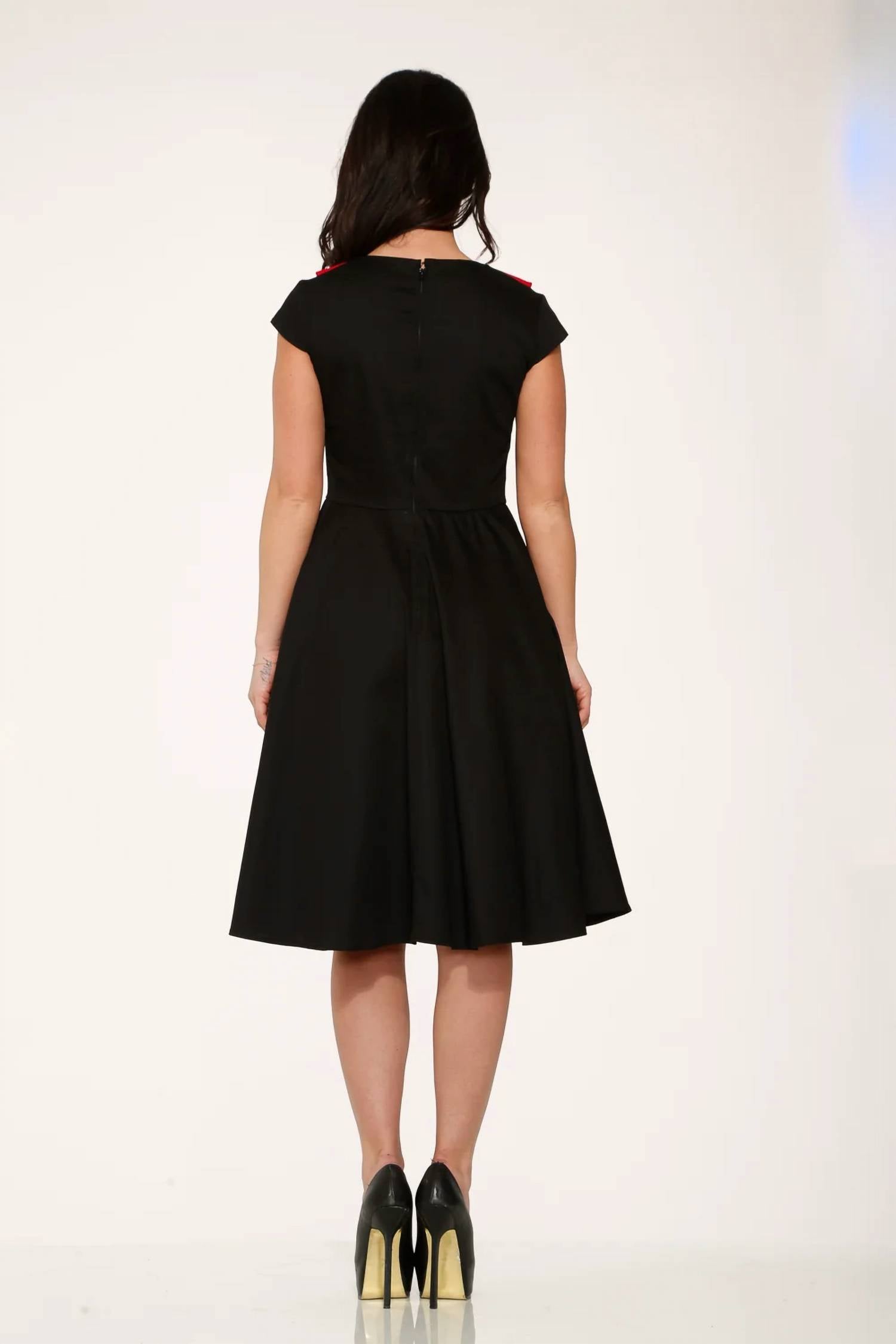 Orchid Bloom - Collar Swing Dress