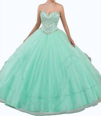 Mary'S Bridal - Strapless Tulle Quinceanera Ball Gown