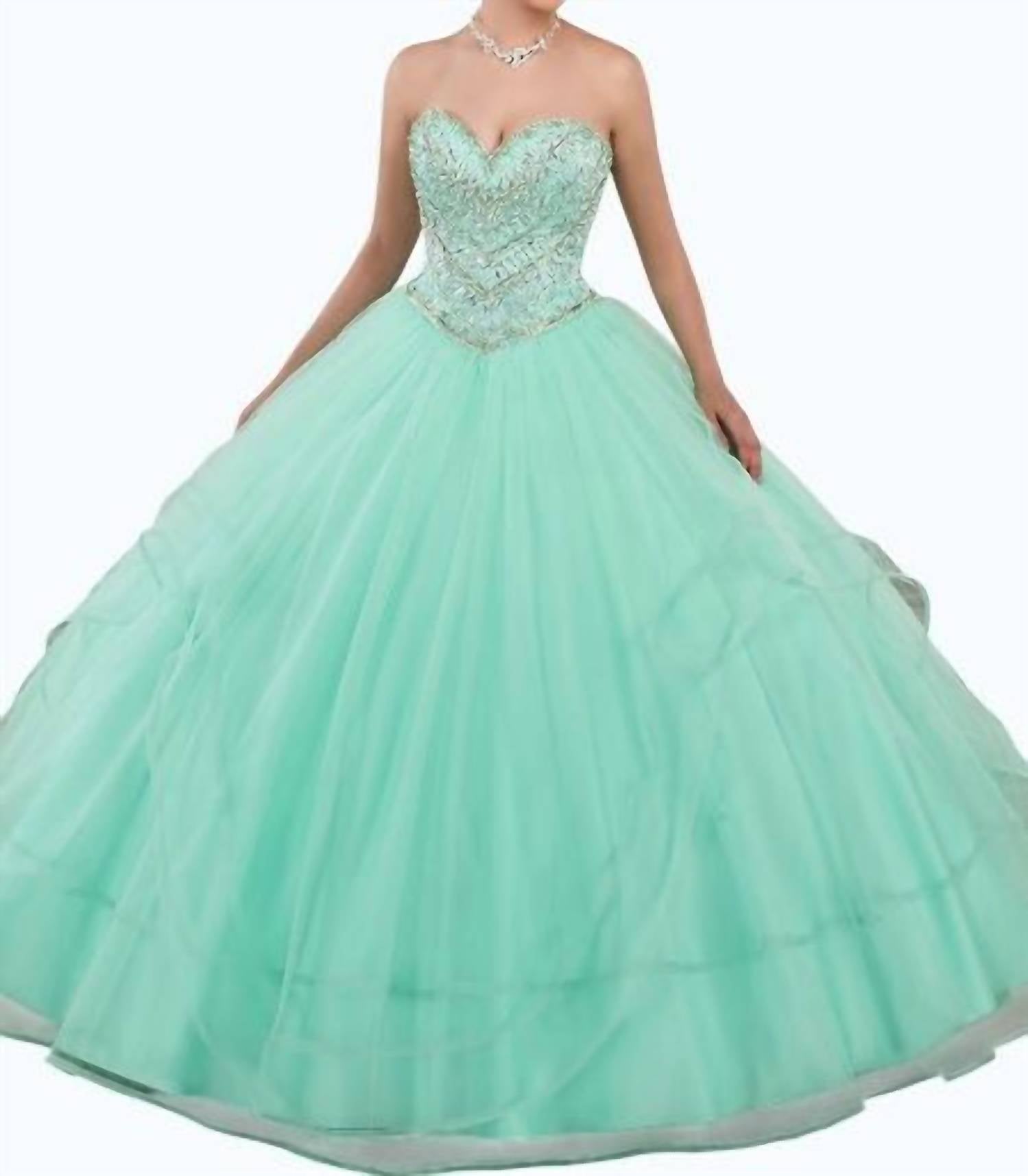 Mary'S Bridal - Strapless Tulle Quinceanera Ball Gown