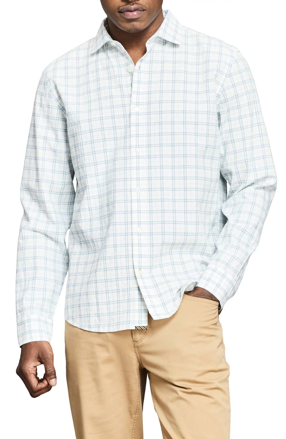 Billy Reid - Seersucker Plaid Hutcheson Sport Shirt