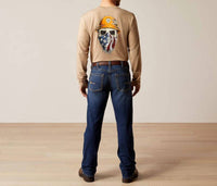 ARIAT Rebar M5 Straight Acclimatize Straight Jeans in galveston - men's jeans - detail view