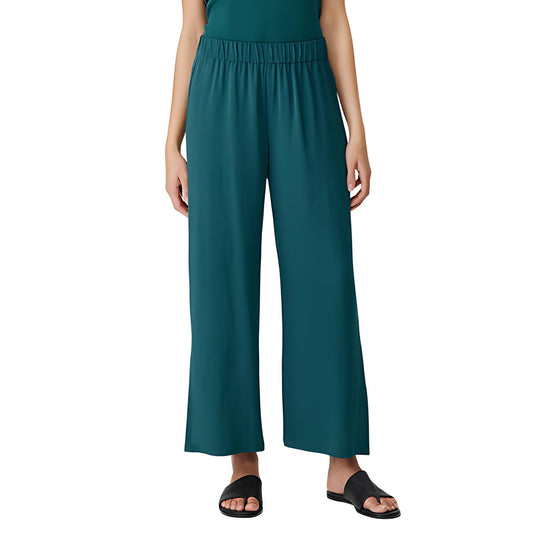 Eileen Fisher - Straight Ankle with High Slit Pant