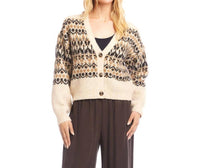 Karen Kane - Jacquard Cardigan Sweater