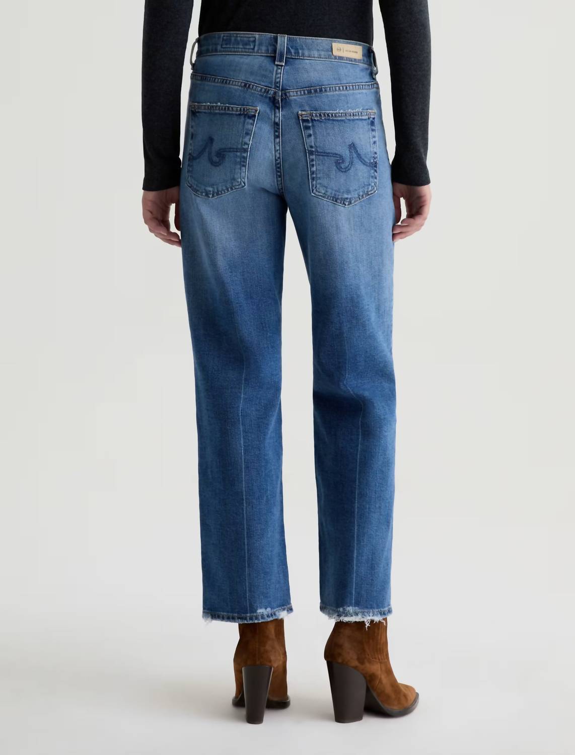 AG Jeans Brinley Crop Jeans in 17 years mystery - women's jeans - detail view